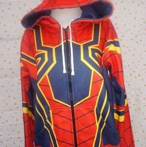 Men's small Spiderman hoodie jacket